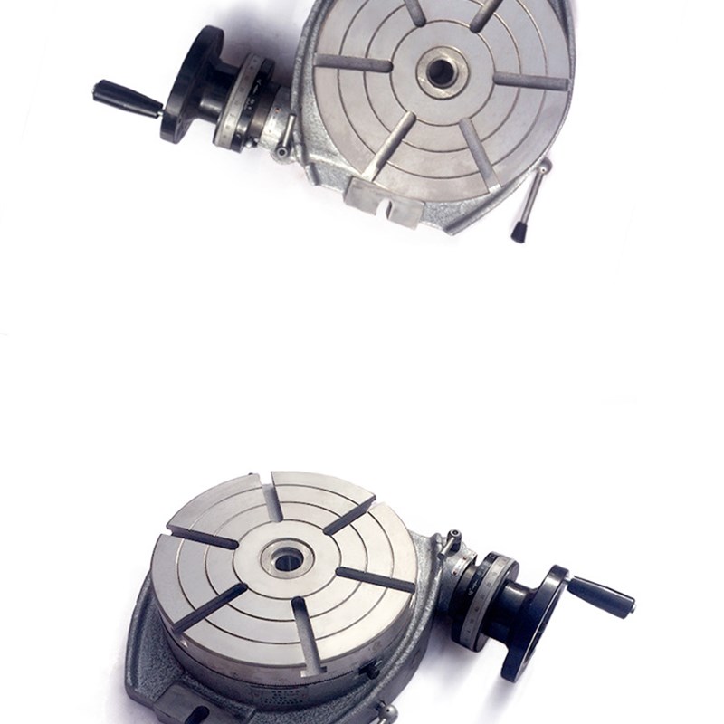 HV系列立卧两用回转工作台4 6 8 10 12 14寸分度头铣床手动旋转盘