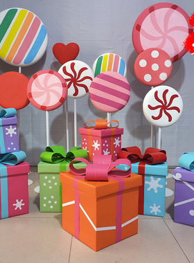 创意棒棒糖商场橱窗装饰摆件
