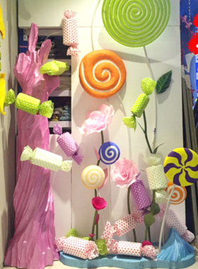 仿真棒棒糖商场橱窗糖果摆件