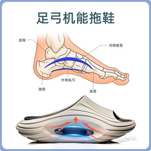 2025新款 夏季 外穿沙滩运动防滑踩屎感足弓 男士 日本进口防臭拖鞋