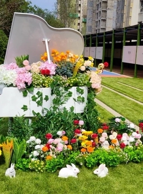 创意户外摆件玖乐金属祝福欧式