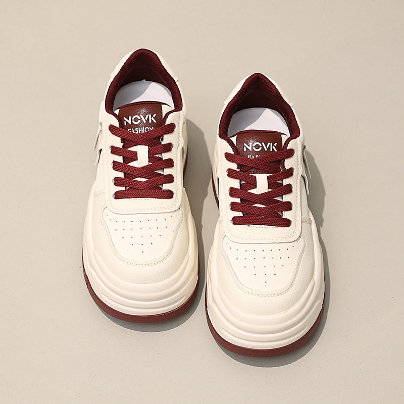 真皮厚底8CM内增高小白鞋女2025秋冬新款加绒保暖百搭运动休闲鞋,女鞋,时尚休闲鞋,淘宝优惠券,粉丝福利购,淘宝优惠卷