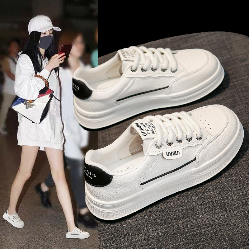 厚底小白鞋女2025夏秋新款百搭休闲轻便防滑运动板鞋软底舒适单鞋