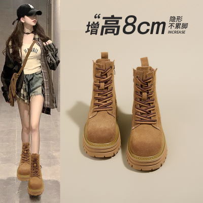 时尚马丁靴女2025秋冬户外登山