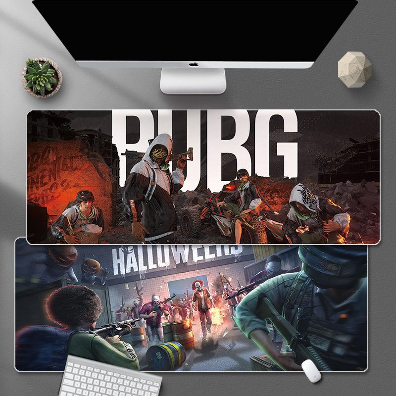 超大号游戏鼠标垫网咖电竞女吃鸡PUBG绝地求生键盘垫办公桌垫定制