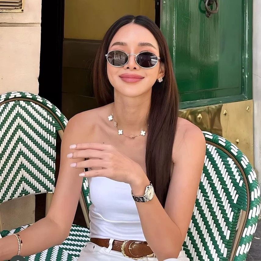 金属边复古椭圆欧美墨镜女款2025新款高级感海边度假拍照太阳眼镜