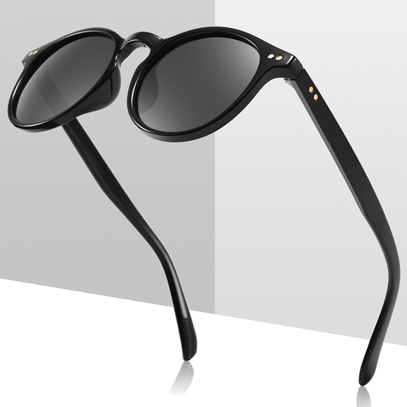 海洋料米钉偏光墨镜欧美经典百搭