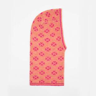 桐庐愿望针织有限公司欧洲设计师款多巴胺色四叶草提花针织巴拉克