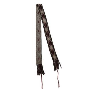 桐庐愿望针织设计师秀款手工穿线菱形针织细窄小围巾女冬季造型装