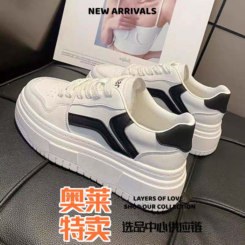 福建合成鞋业男鞋春款潮流女松糕底低帮鞋深口低跟圆头交叉绑带运