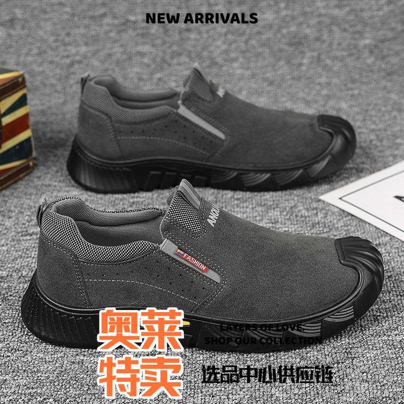 晋江雅望鞋服女鞋新款男鞋秋季劳保鞋低帮一脚蹬厚底工作鞋工装时,流行男鞋,网面鞋,淘宝优惠券,粉丝福利购,淘宝优惠卷