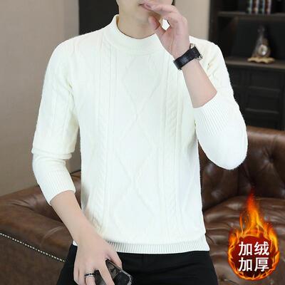 麻花毛衣男士秋冬款提加绒