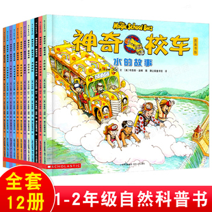 神奇校车 第一辑 全12册绘本 水的故事 科普百科漫画书3-6-12岁儿童小学生自然科学书籍读物绘本故事书贵州人民出版社