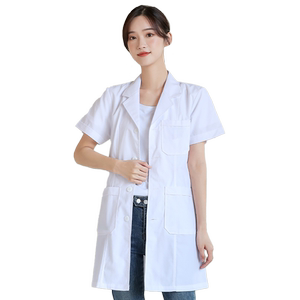半永久韩版白大褂长短袖女美容院纹绣工作服养生皮肤管理口腔医生