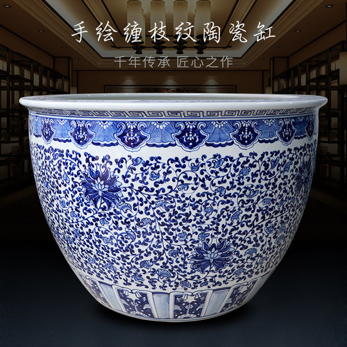 庭院室外睡莲陶瓷鱼缸