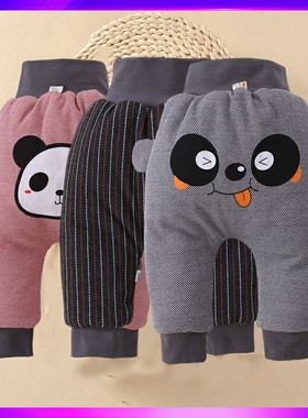 品牌婴儿棉裤冬季屁屁裤大pp裤一条过冬男宝女宝外穿宝宝加厚保暖