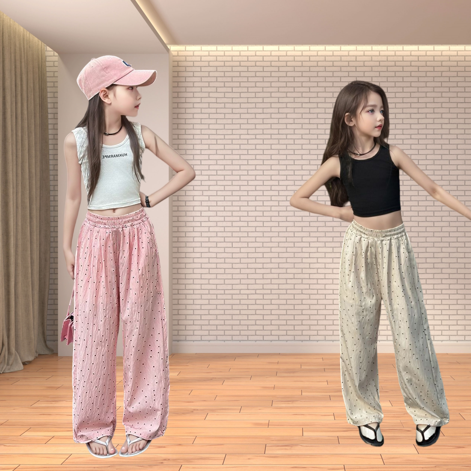 初中生裤子女款夏儿童薄款女裤 裤子