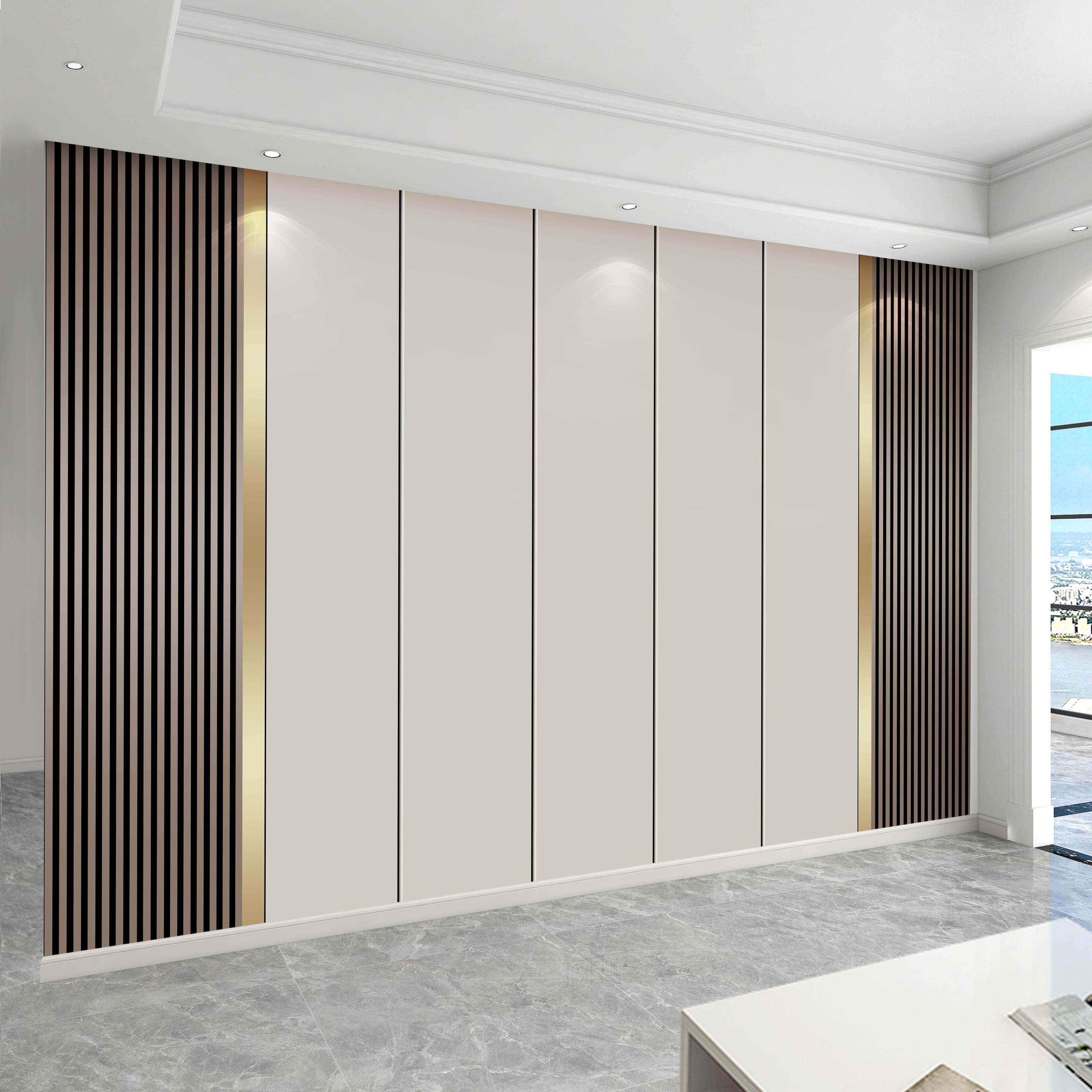 竹木纤维电视背景床头木饰面护墙板现代简约集成墙板客厅沙发卧室