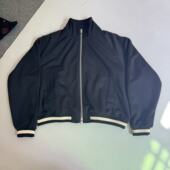 现货 hzw自主非Fear god5th黑色教练夹克高街穿搭利器