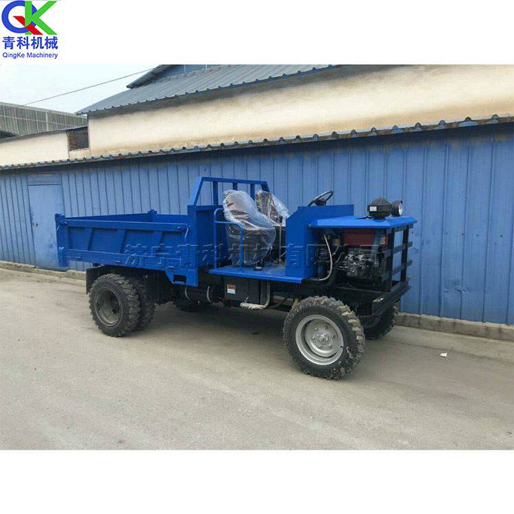 青科牌 山区施工运输车 隧道施工大功率四轮车 农用拉粮装载车