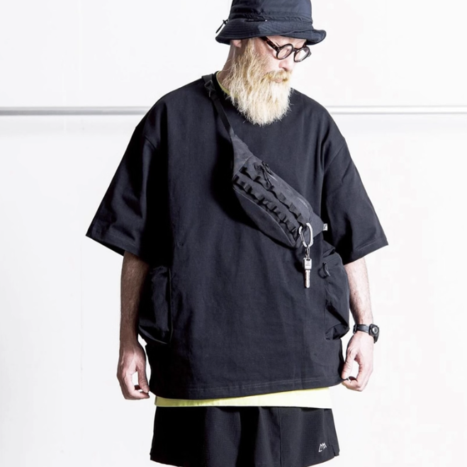 正品 CMF OUTDOOR GARMENT 尼龙口袋机能宽松休闲短袖男女上衣T恤