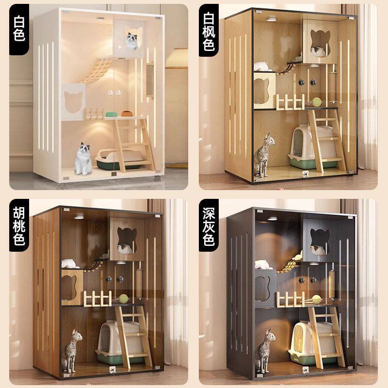 宠物柜子猫别墅家用室内猫窝猫屋猫笼子超大自由空间猫柜其它柜类