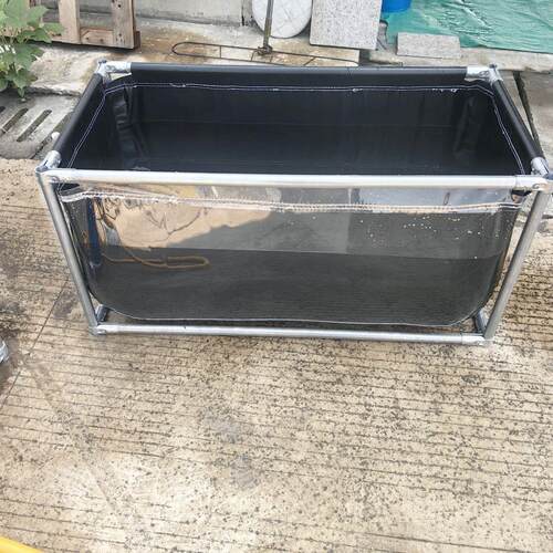 加强双层支架加厚帆布鱼池养殖水箱特厚刀刮布防晒户外游泳蓄水池