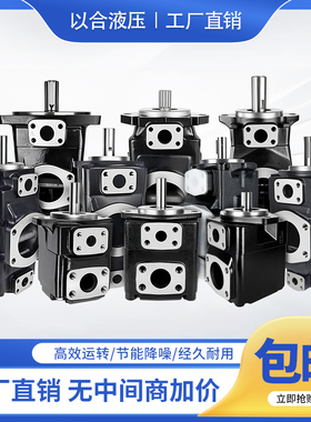 YIHE叶片泵T6C T6D T6E双联三联液压泵T6CC/DC/EC/ED/DCC/DDC油泵