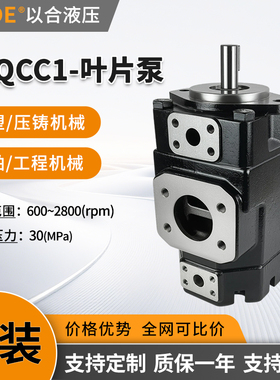 高压液压泵T7QCC1-012 014 017 020 022-008-1R00-B100双联叶片泵