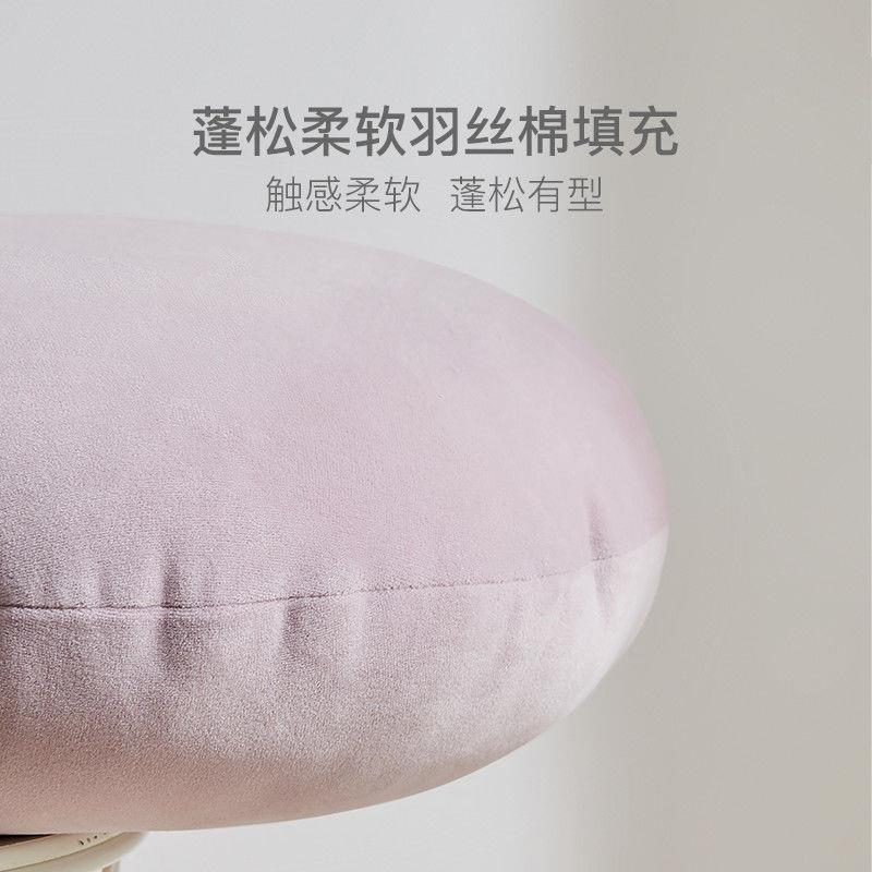 2022ins新款简约时尚抱枕圆形靠枕礼品家办公室腰靠空气柔软坐垫