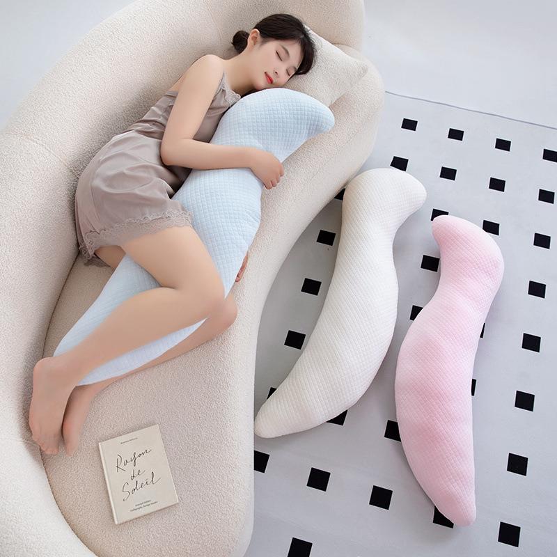 可爱清凉亲肤面料异型海马抱枕公仔毛绒玩具娃娃孕妇长条睡觉玩偶