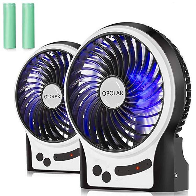 立冷小风扇USB充电学生随身便捷式迷你电扇夜光灯宿舍办公室静音