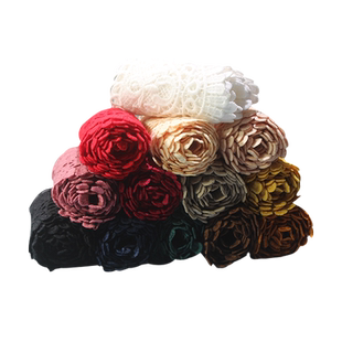 蕾丝花边辅料衣服用水溶高档黑白色镂空领子群摆diy装饰沙发窗帘