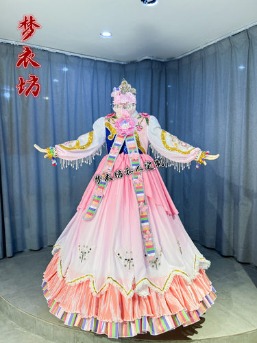 女童金达莱斯密达韩服朝鲜族