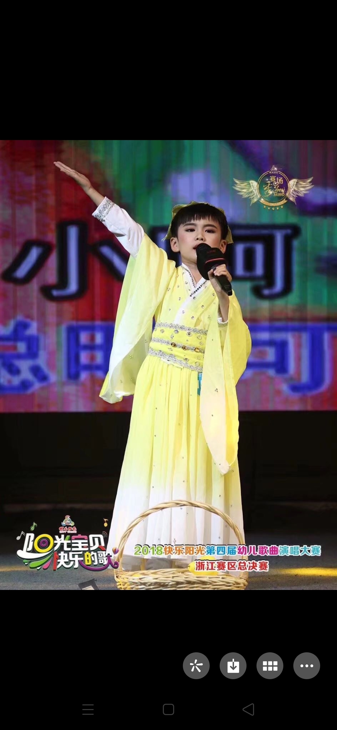 男童唱歌孔融让梨原创风演出服
