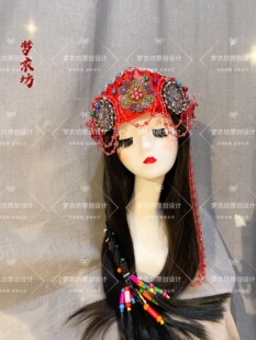 快乐阳光高端纳西族哈尼族傈僳族摩梭族普米族少数民族头饰女童