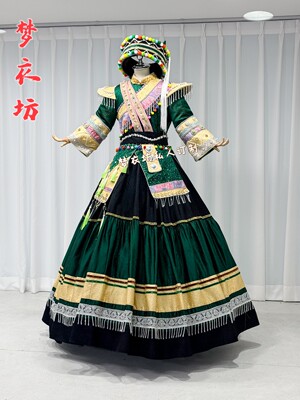 快乐阳光演出服女童《阿诗玛在哪里》彝族土家族傈僳族羌族普米族