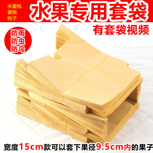 水蜜桃黄桃专用袋保护水果套袋
