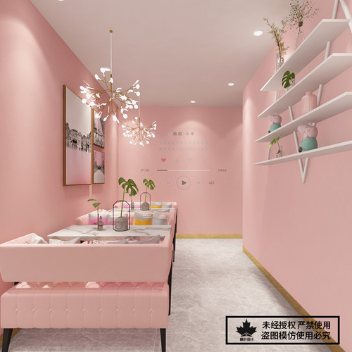 甜品店装修设计效果图餐饮店设计3D渲染CAD平面图水电施工图制作