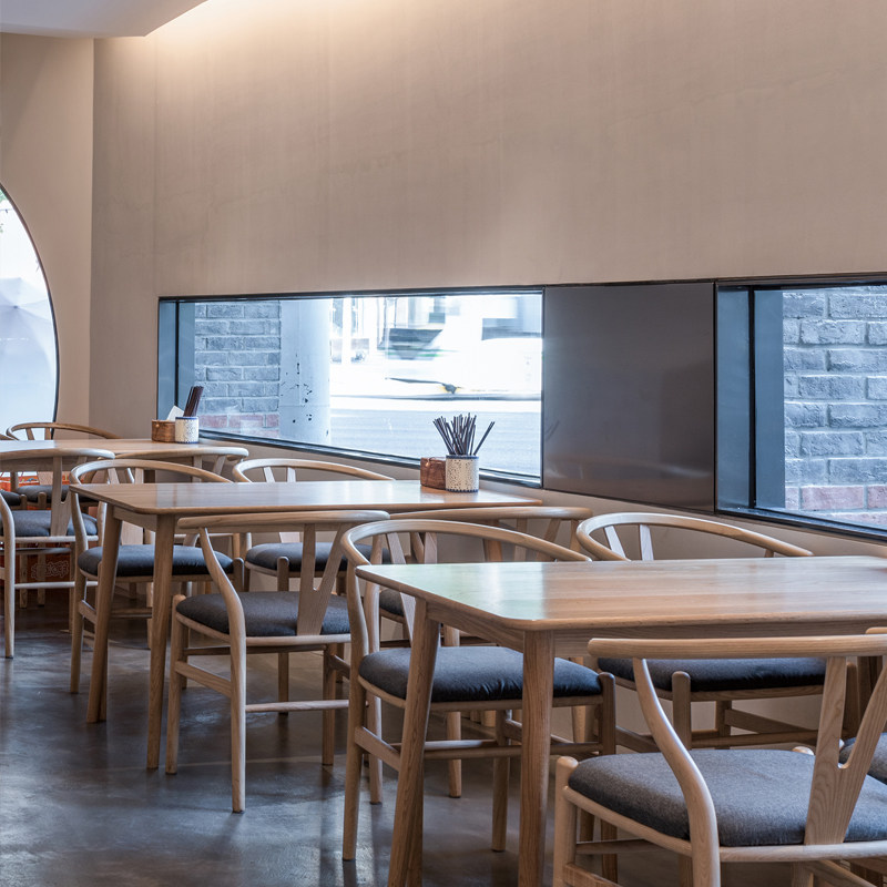 面馆装修设计效果图中式风格餐饮店设计餐厅餐馆小吃店快餐店面条