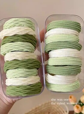 皮筋扎头女高级感头绳可爱少女海盐蓝发绳高弹力耐用马尾发圈头饰