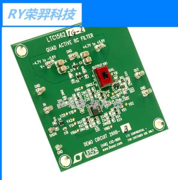 DC266B-B【+LTC1562CG-2++Very-Low-Noise,+Low+Distortion+Quad+