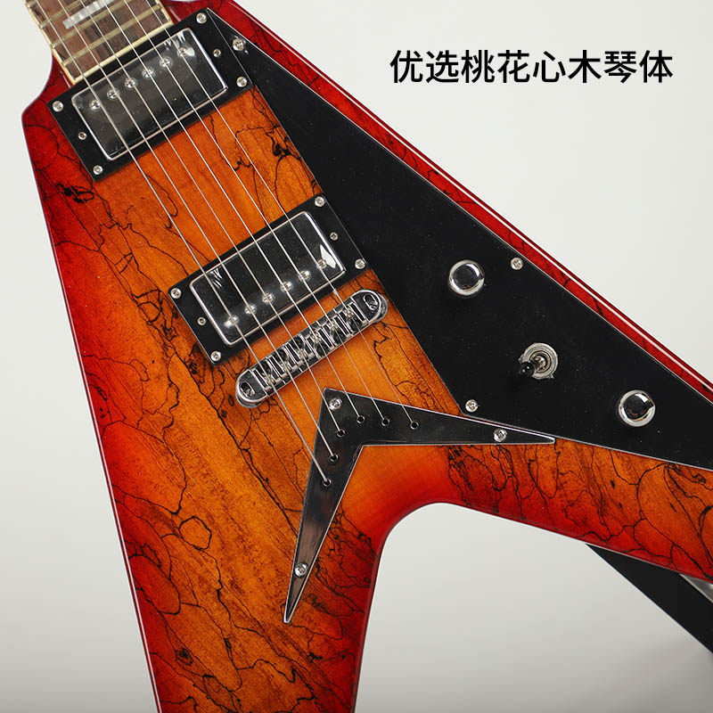 高档雅特乐器燕尾金属电吉他入门异形eart egfv 420固定琴桥新手