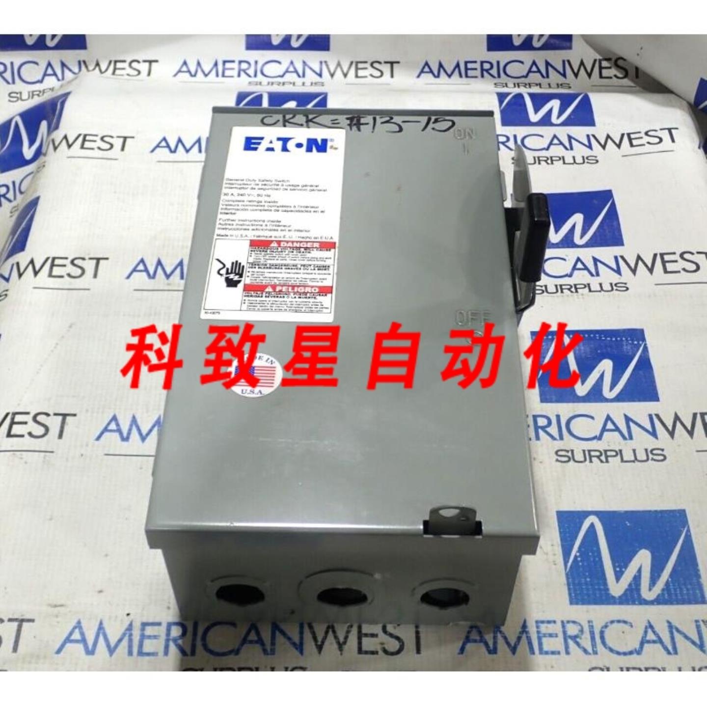 工业配件DG221URB 2极30安培 240伏无保险丝 NEMA 3R断路器 D187