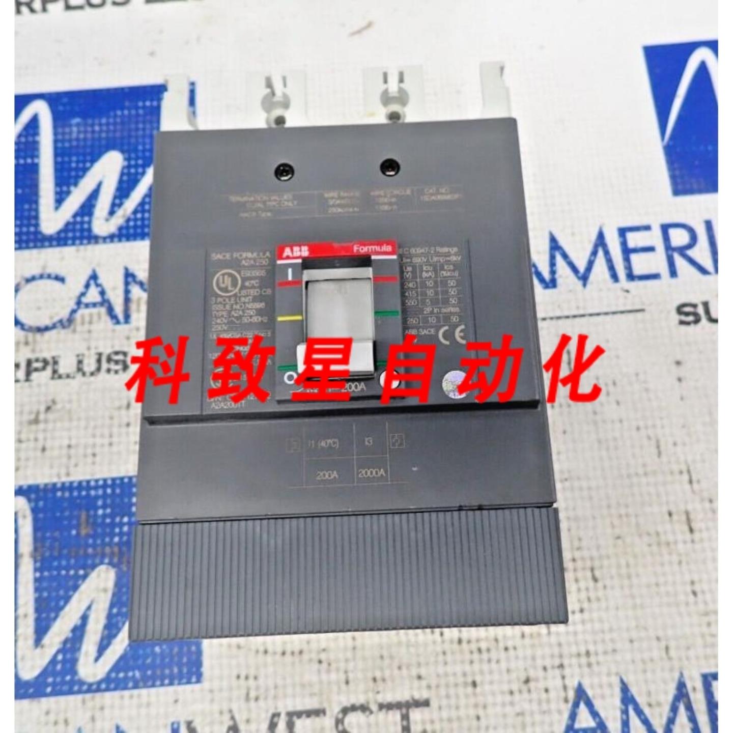 工业配件1SDA069983R1 200安培 240V3极SACE FORMULA断路器