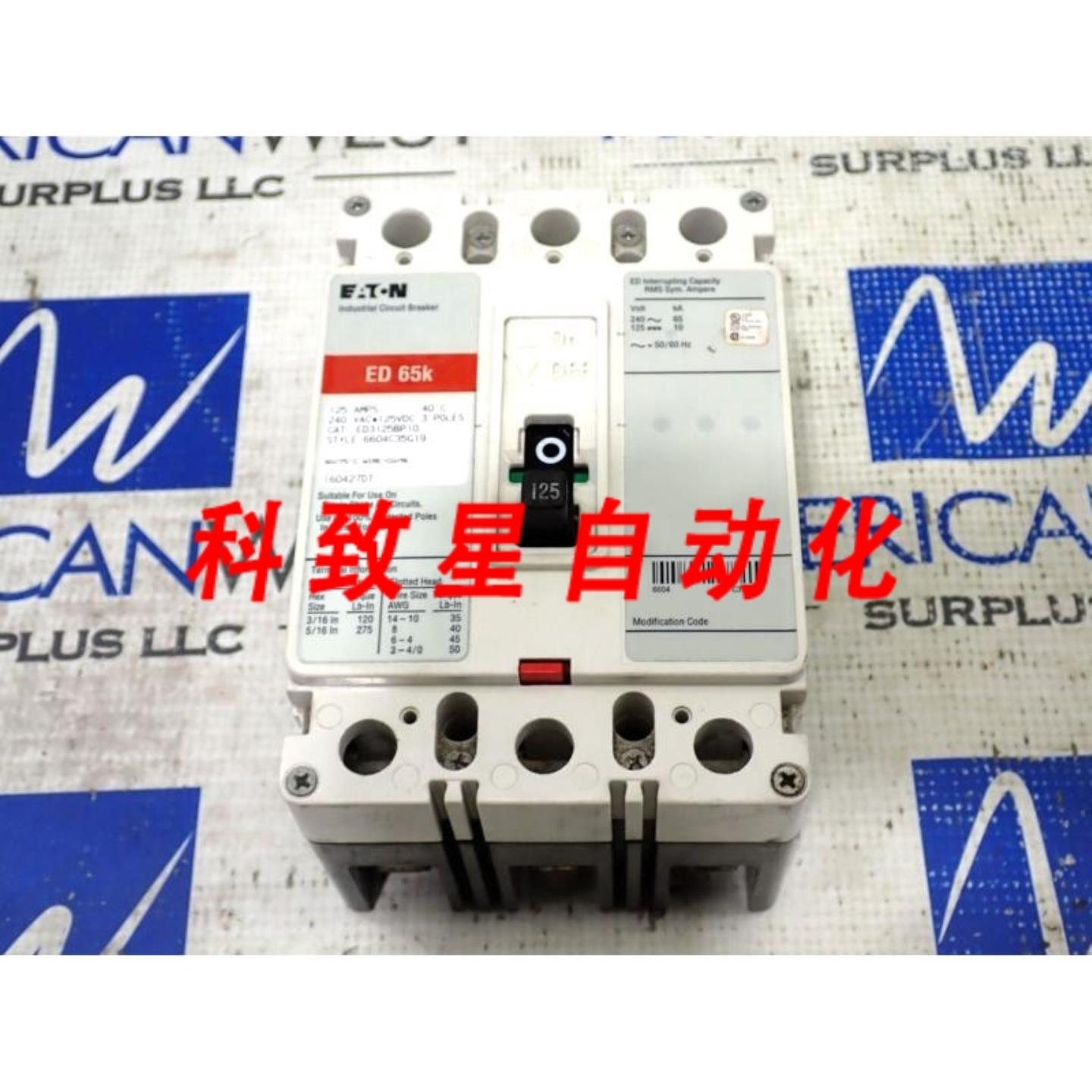 工业配件ED3125 3极 240伏65KA 240V断路器