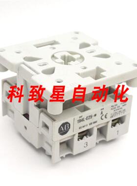 工业配件194L-E25-1752控制和负载开关 2极600VAC25A 额定值