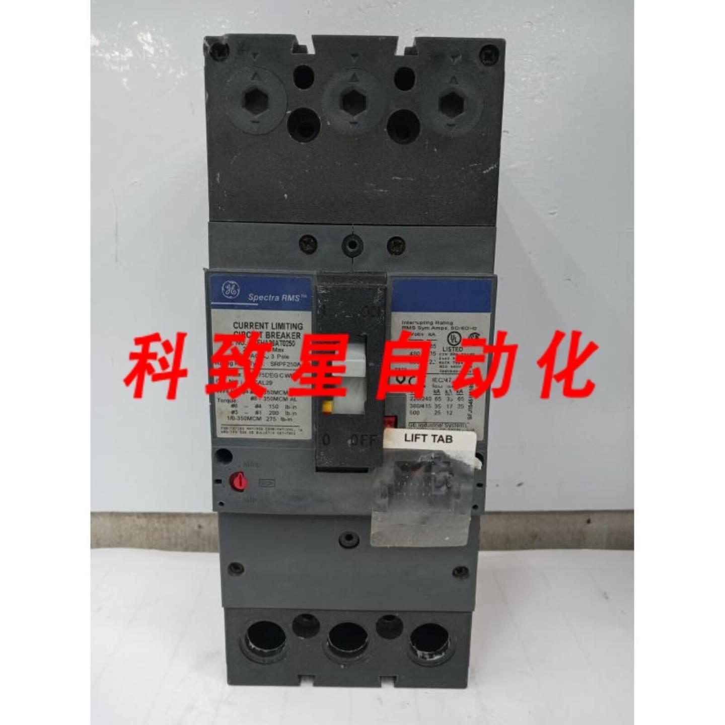 工业配件GE 250安培断路器3极600VACSFHA36AT0250