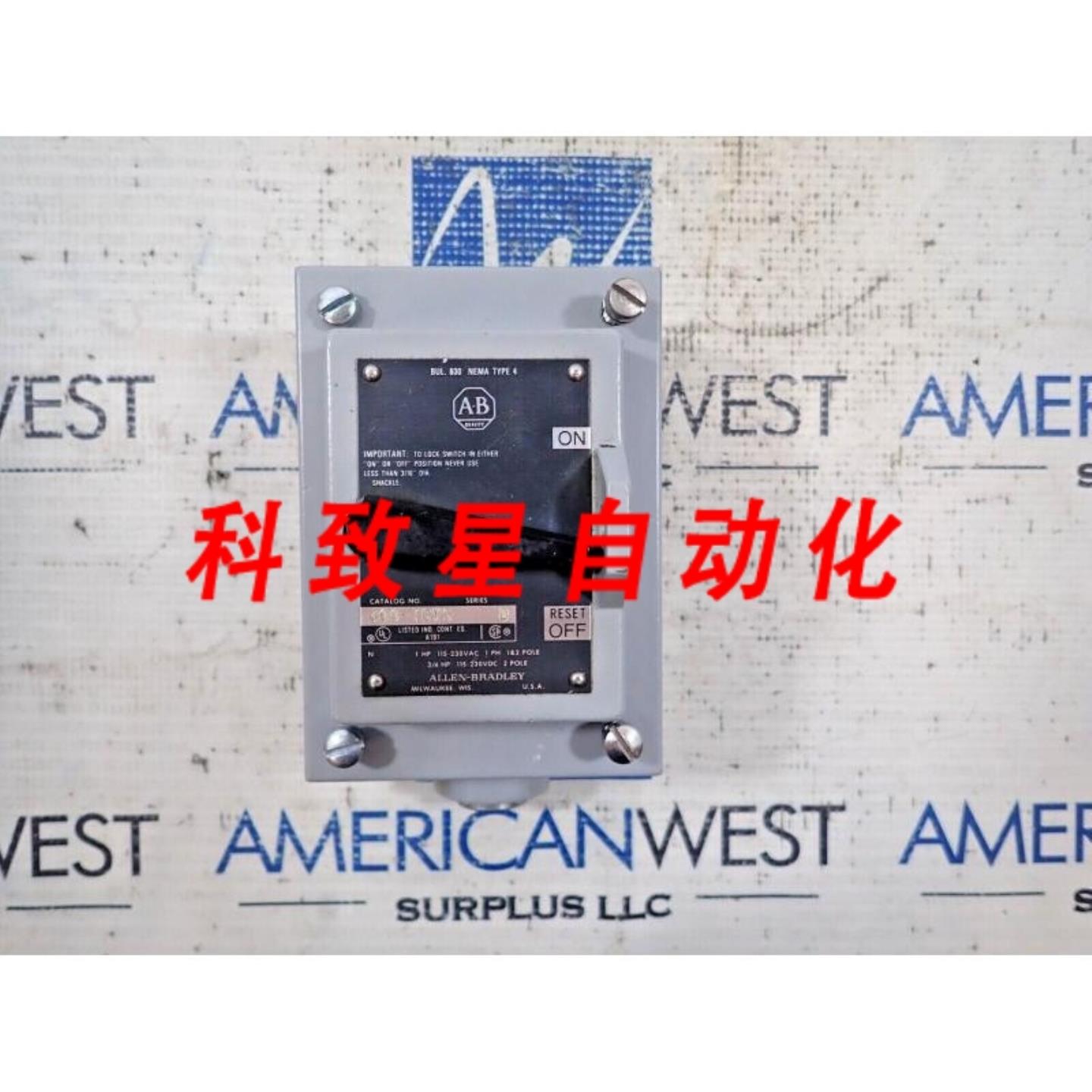 工业配件600-TCX5手动电机启动器1HP 115-230VDC1PH 1&2极