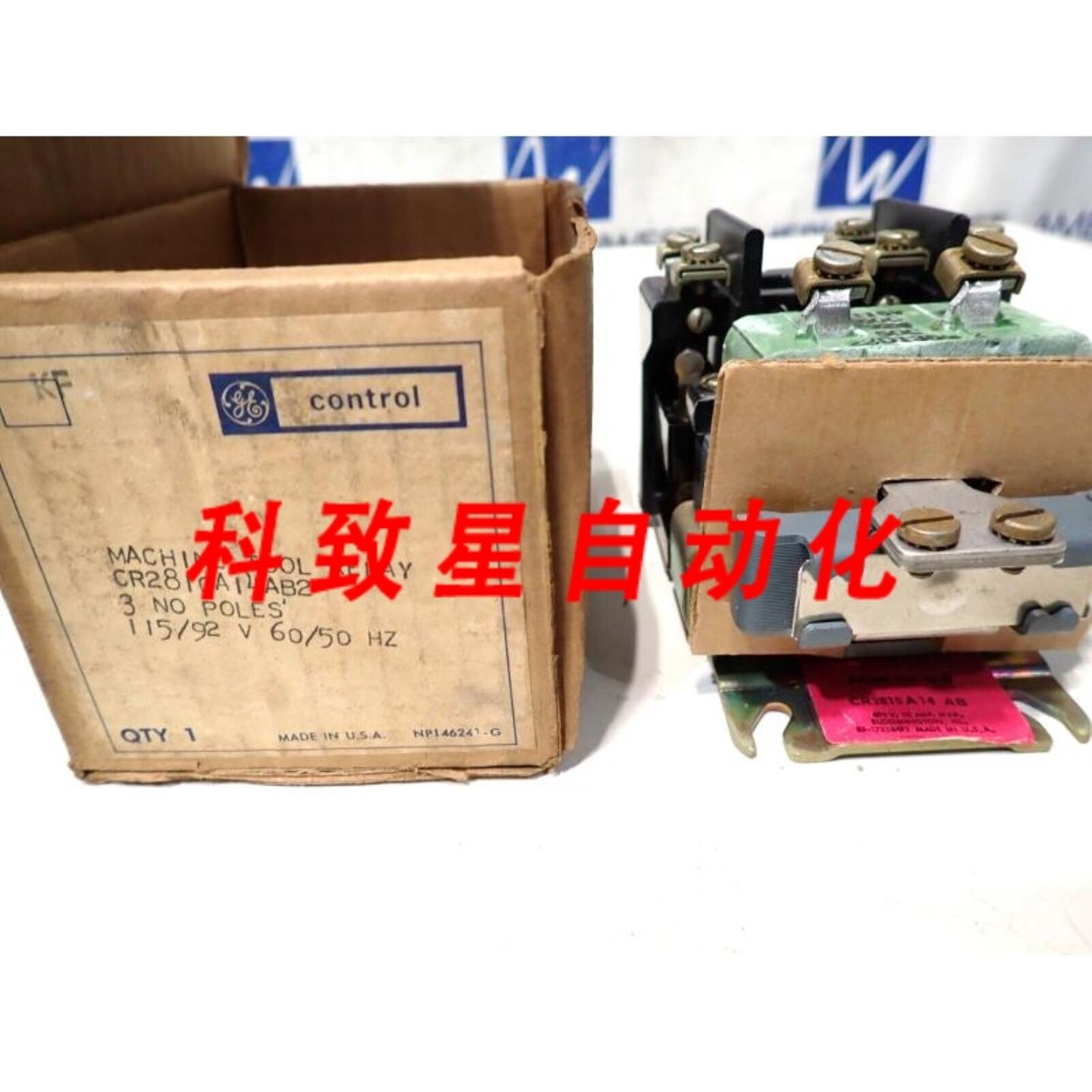 工业配件GE CR2810A14AB2 3 常开极机床继电器带22D1356 11592伏